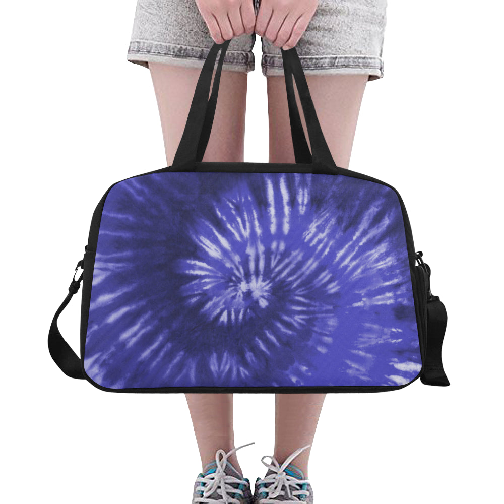 Royal Blue Tie Dye Fitness Bag Fitness