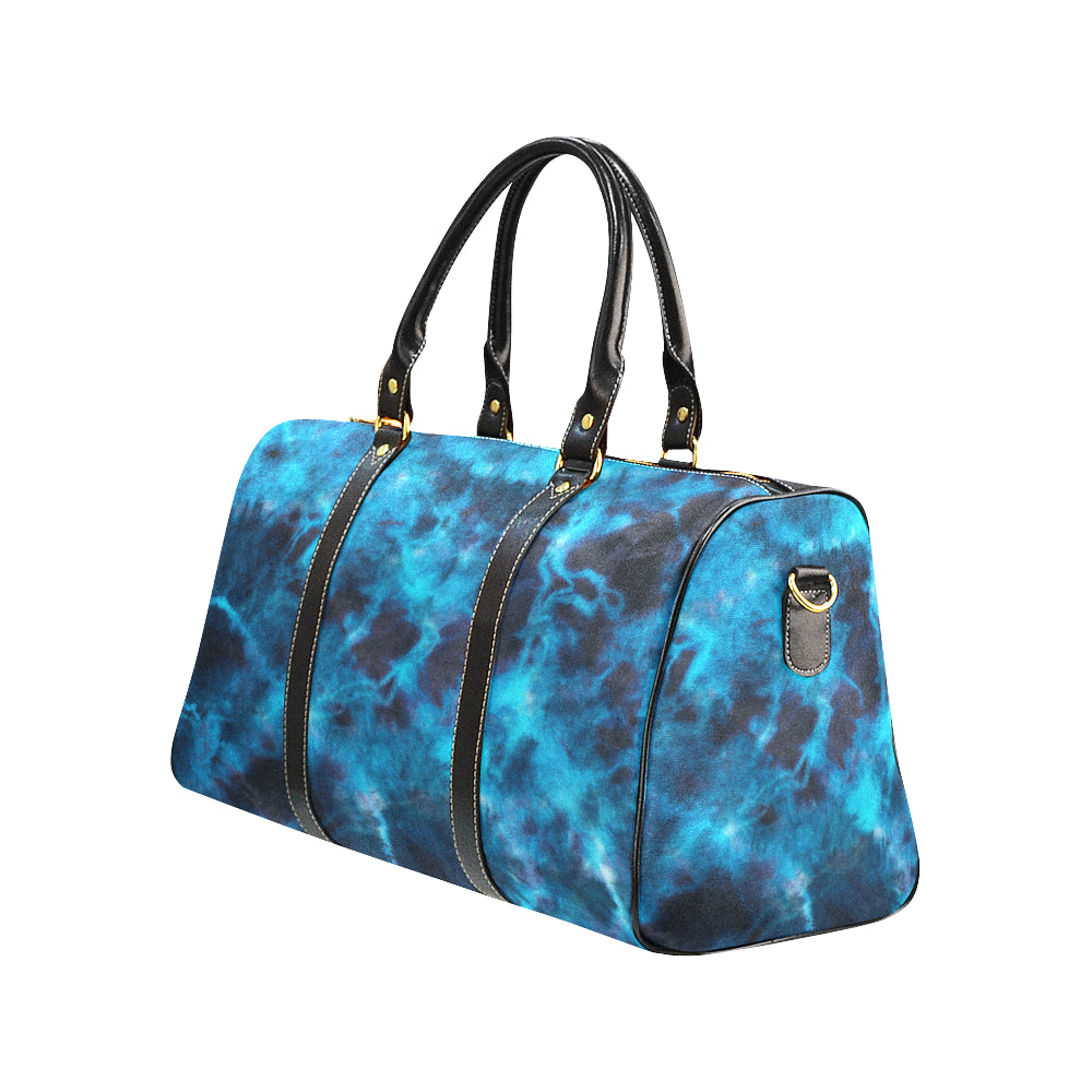 Blue Tie Dye Grunge Travel Bag
