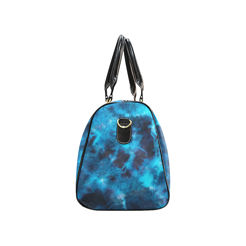 Blue Tie Dye Grunge Travel Bag