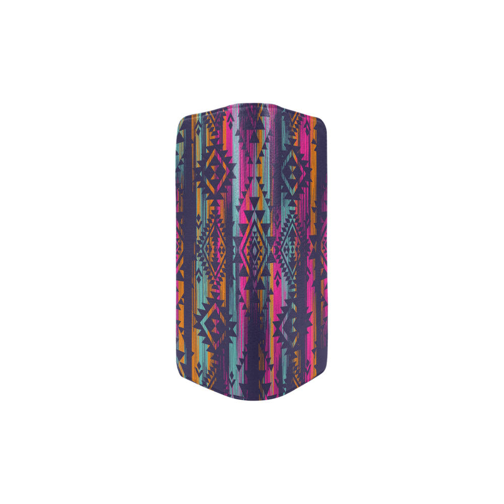 Colorful Boho Aztec Streaks Clutch Purse