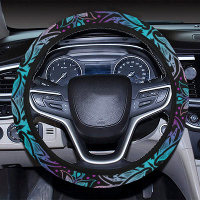 Lotus Decor Steering Wheel Cover