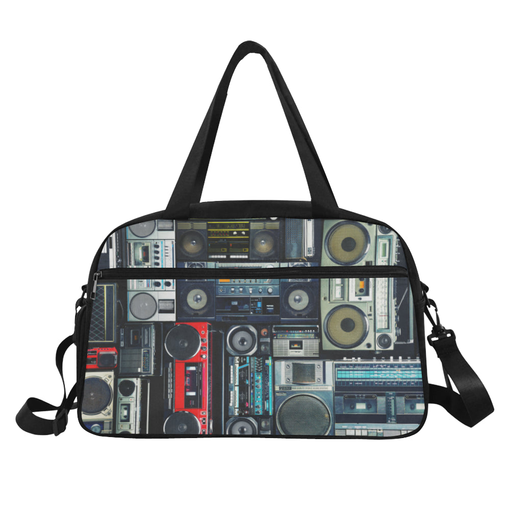 Vinatge Boombox Stereos Fitness Bag Fitness