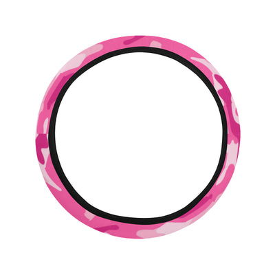 Pink Camouflage Steering Wheel Cover