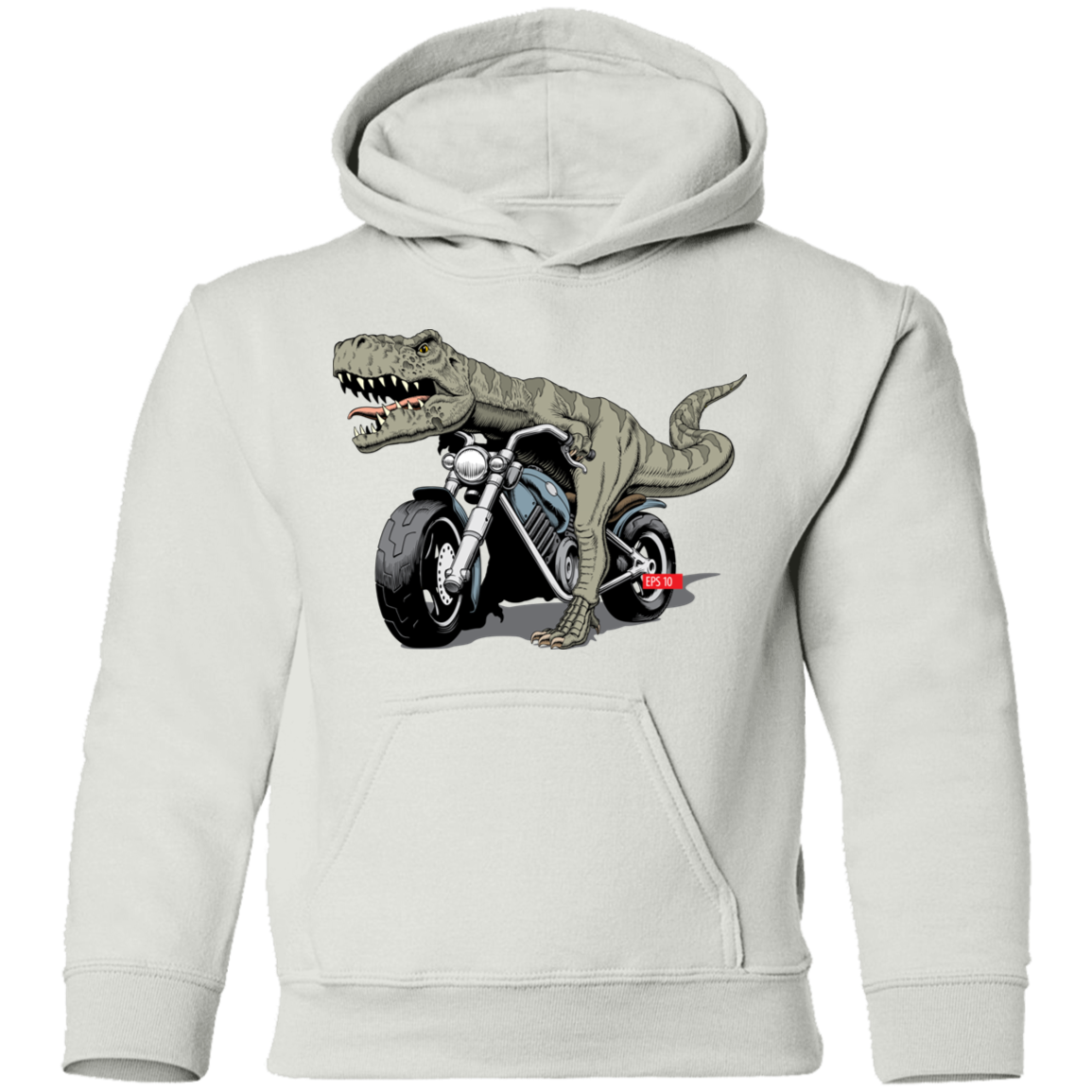Dinosaur Motorcycle Kids Hoodie