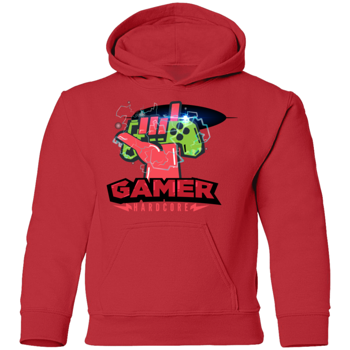 Hardcore Gamer Kids Hoodie