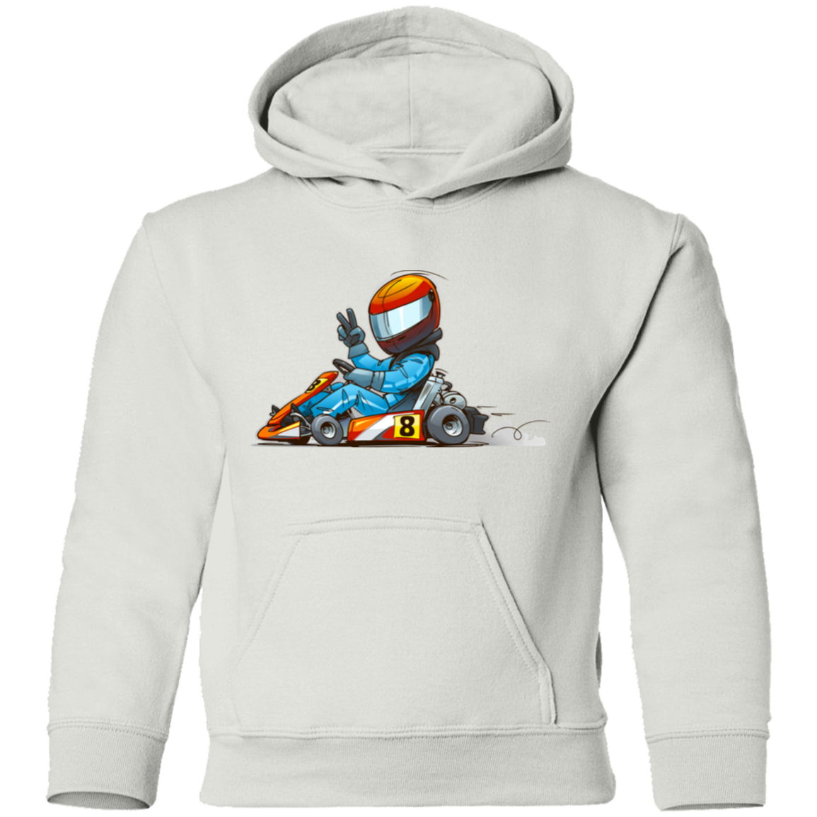 Go-Kart Cartoon Kids Hoodie