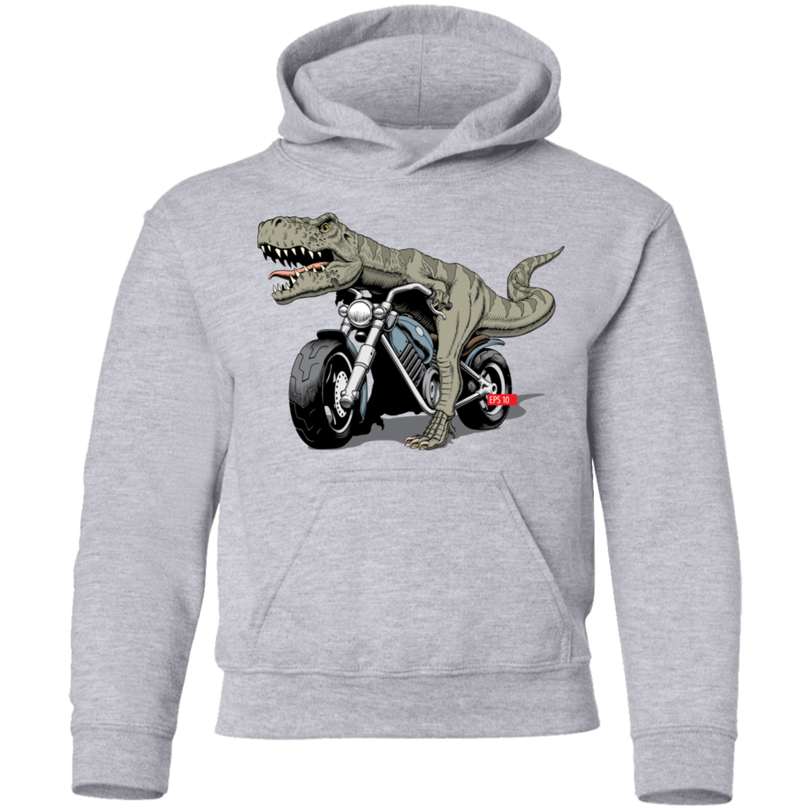 Dinosaur Motorcycle Kids Hoodie