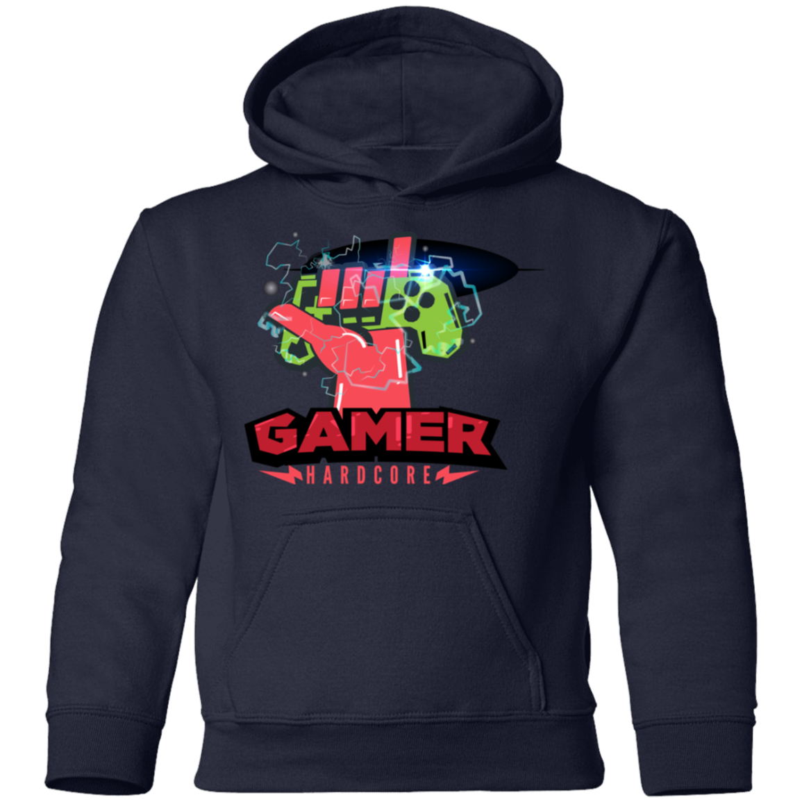 Hardcore Gamer Kids Hoodie