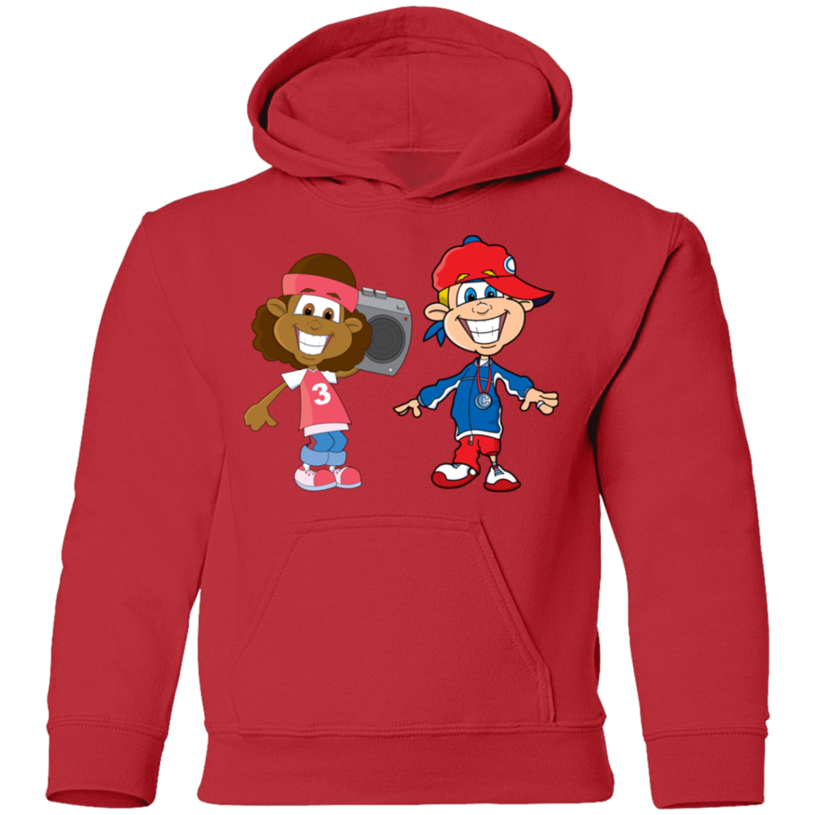 Hip Hop Cartoon Kids Hoodie