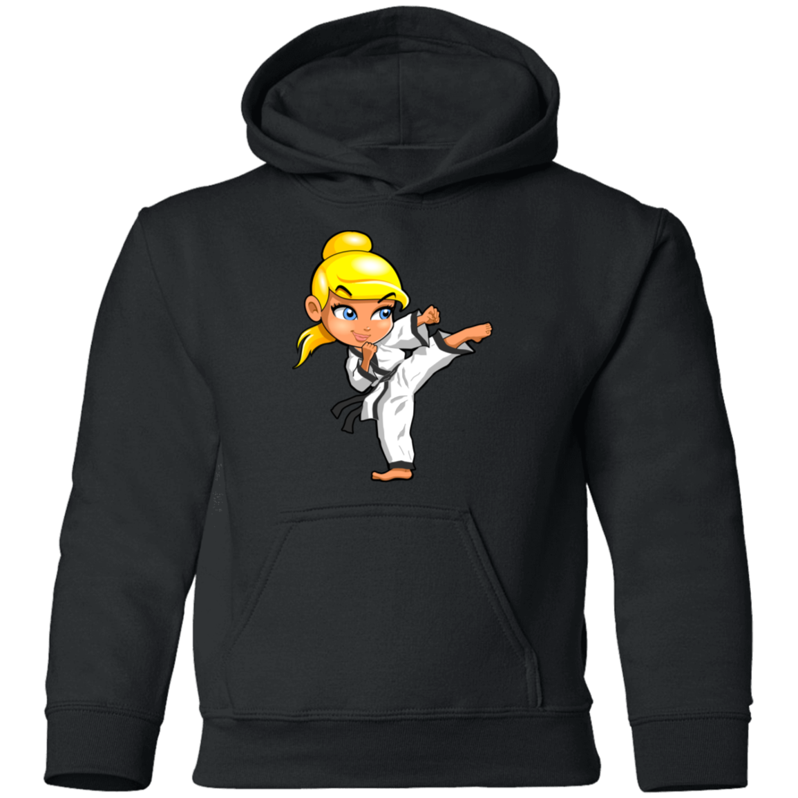 Karate Girl Kids Hoodie