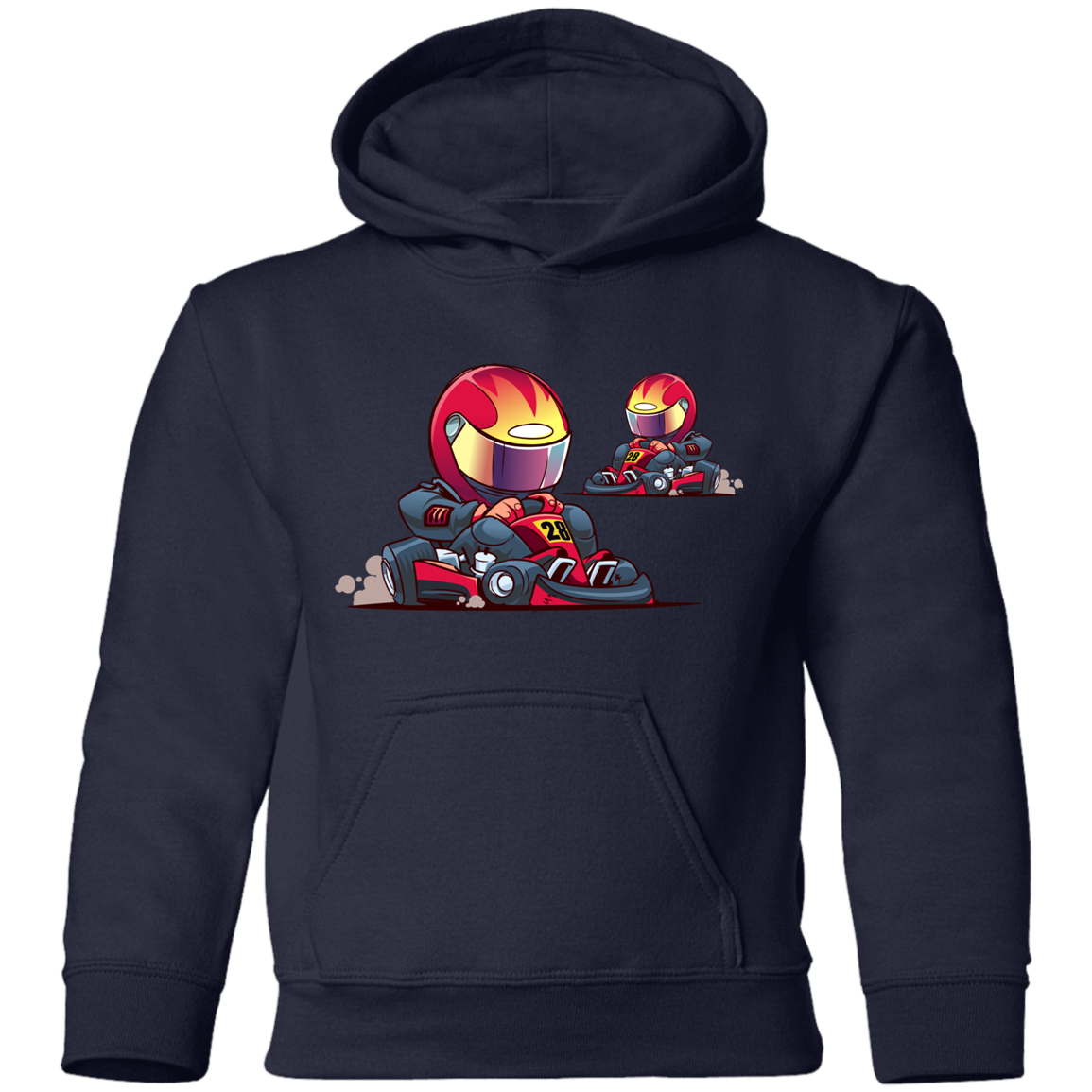 Go-Kart Cartoon Kids Hoodie