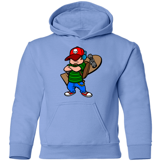 Skater Boy Cartoon Kids Hoodie
