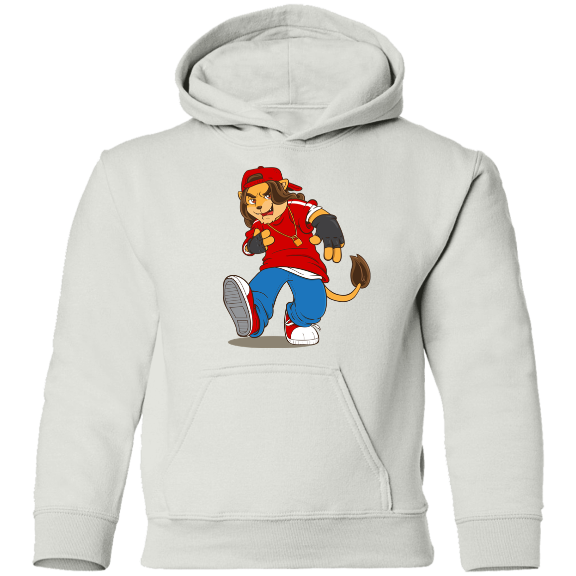 Hip Hop Lion Cartoon Kids Hoodie