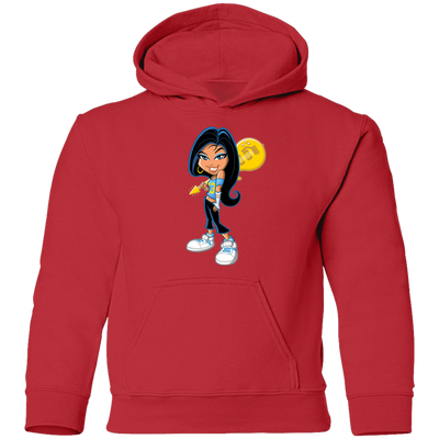 Guitar Girl Cartoon Kids Hoodie