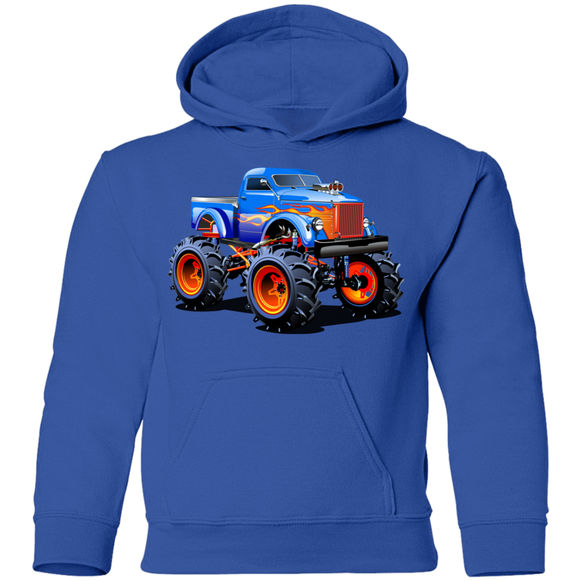 Monster Truck Kids Hoodie