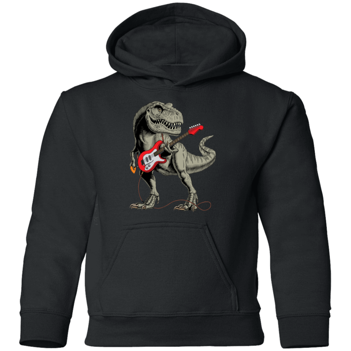 Dinosaur Guitar Kids Hoodie