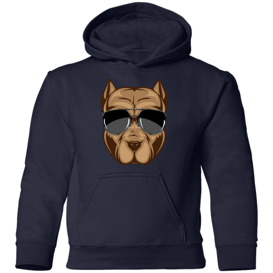 Dog Sunglasses Kids Hoodie