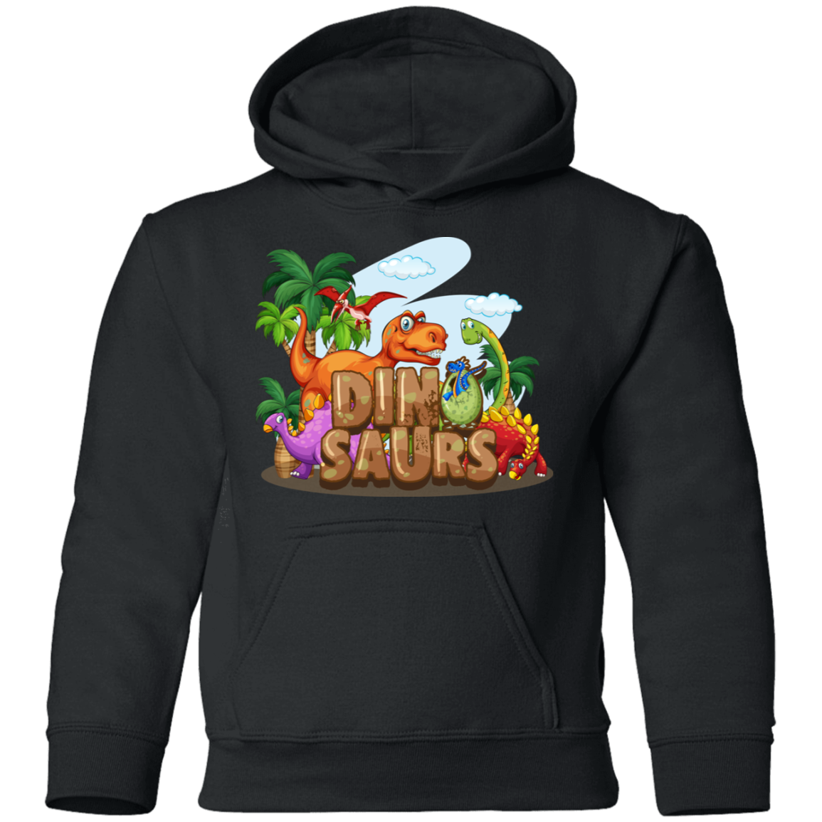 Dinosaurs Cartoon Kids Hoodie