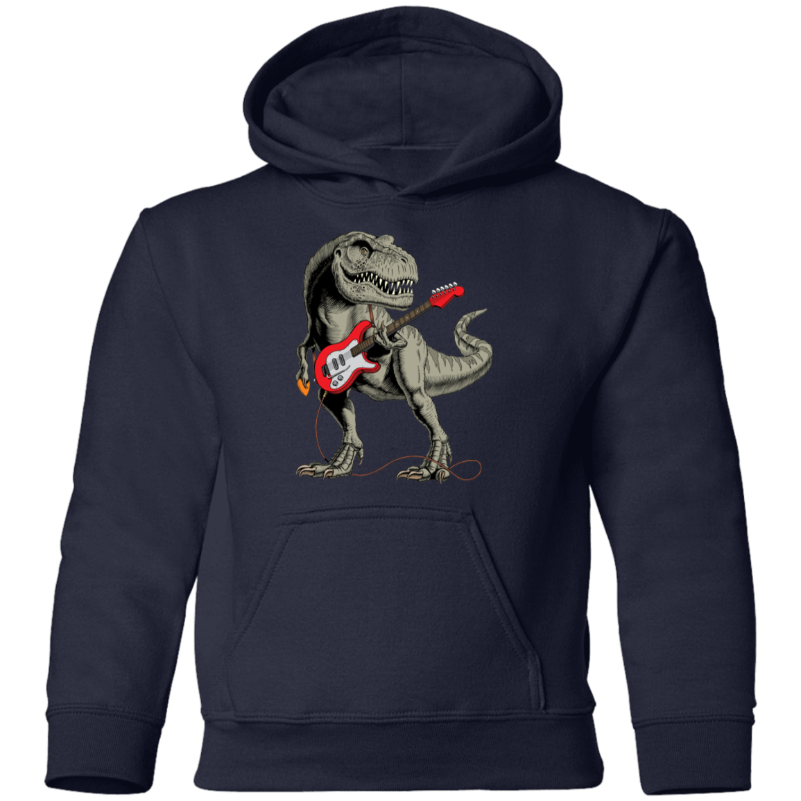 Dinosaur Guitar Kids Hoodie