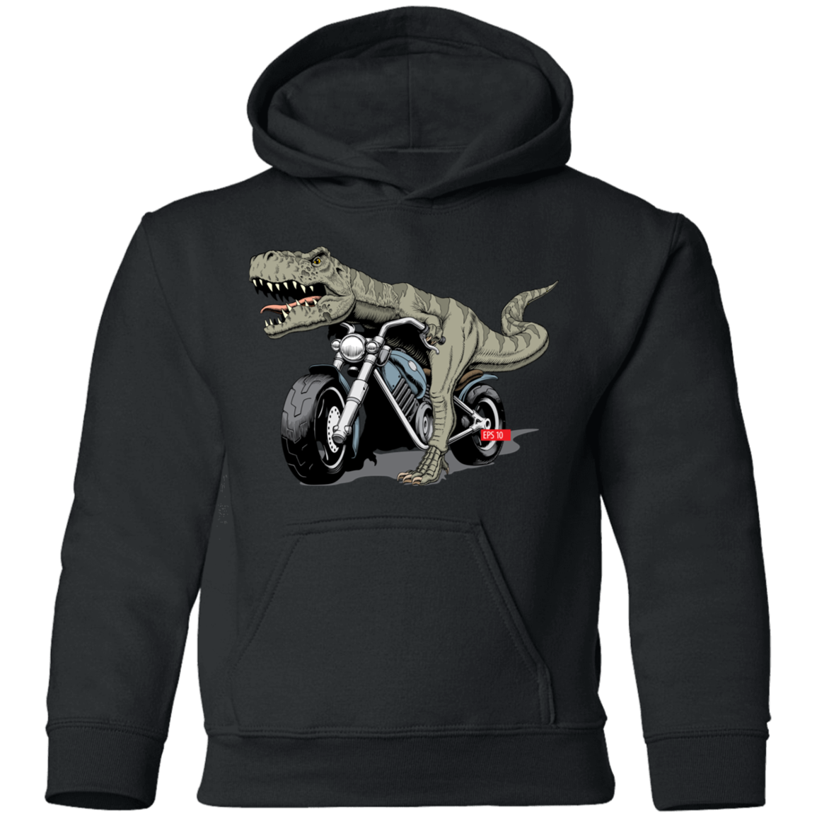 Dinosaur Motorcycle Kids Hoodie