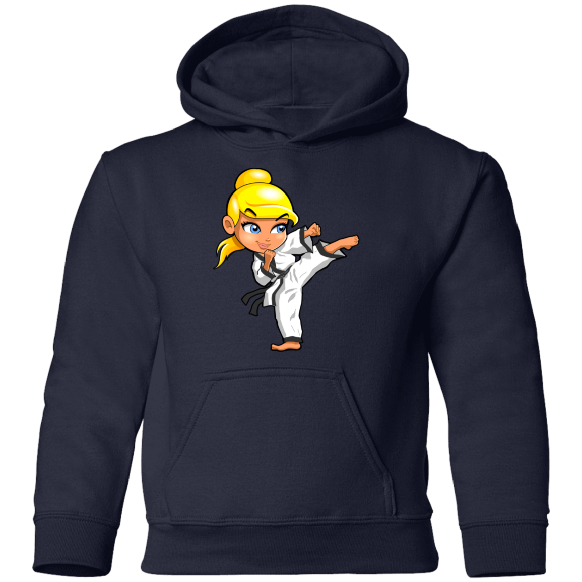 Karate Girl Kids Hoodie