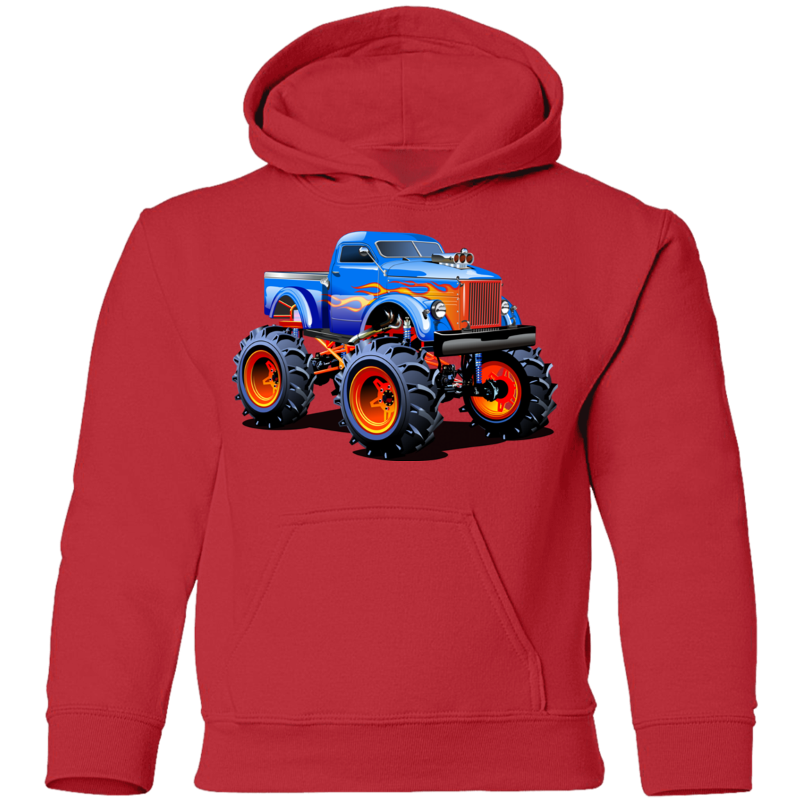 Monster Truck Kids Hoodie