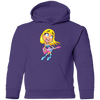 Guitar Girl Cartoon Kids Hoodie