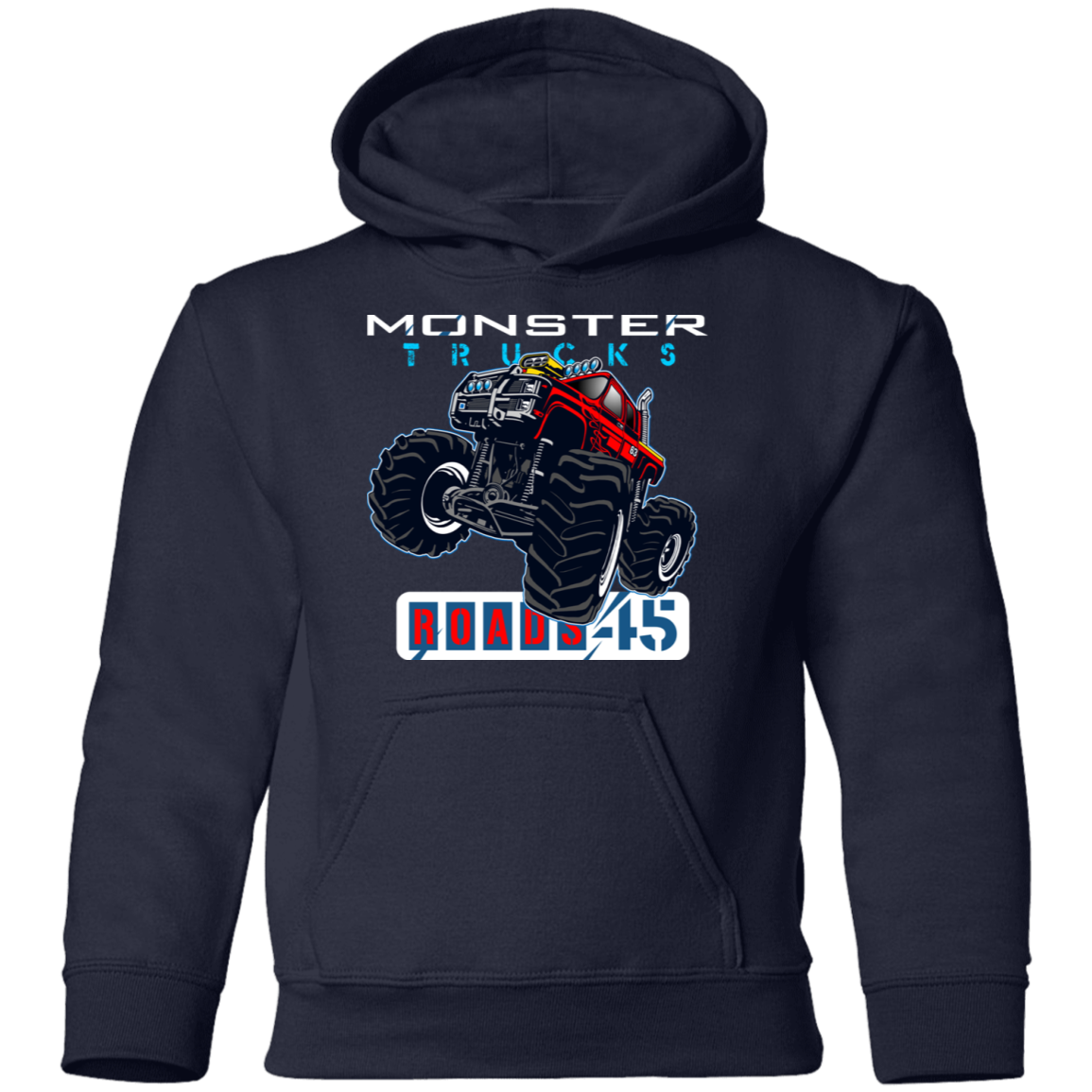 Monster Truck Kids Hoodie