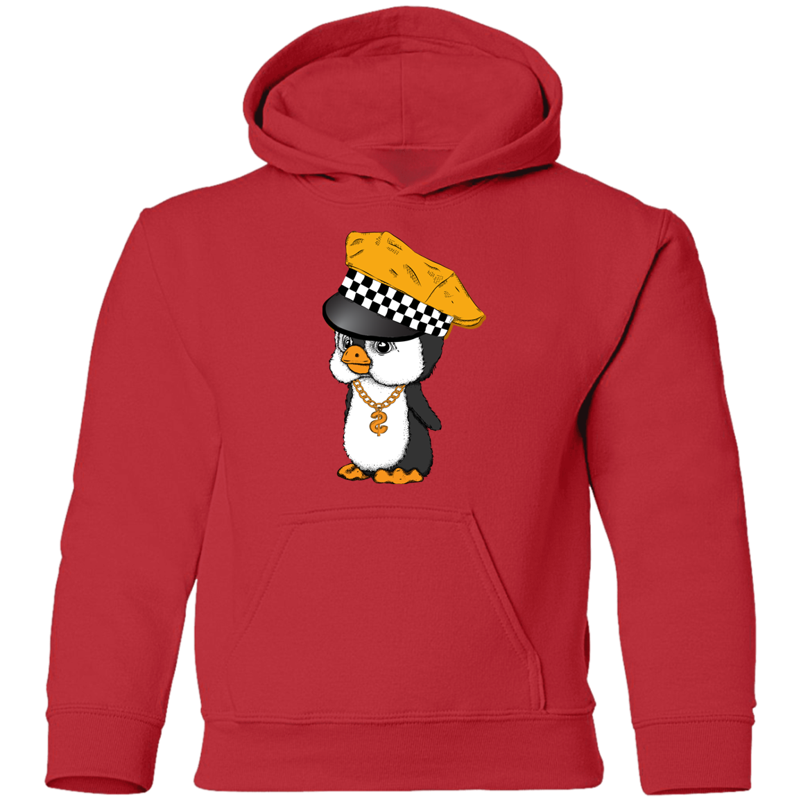 Taxi Penguin Kids Hoodie