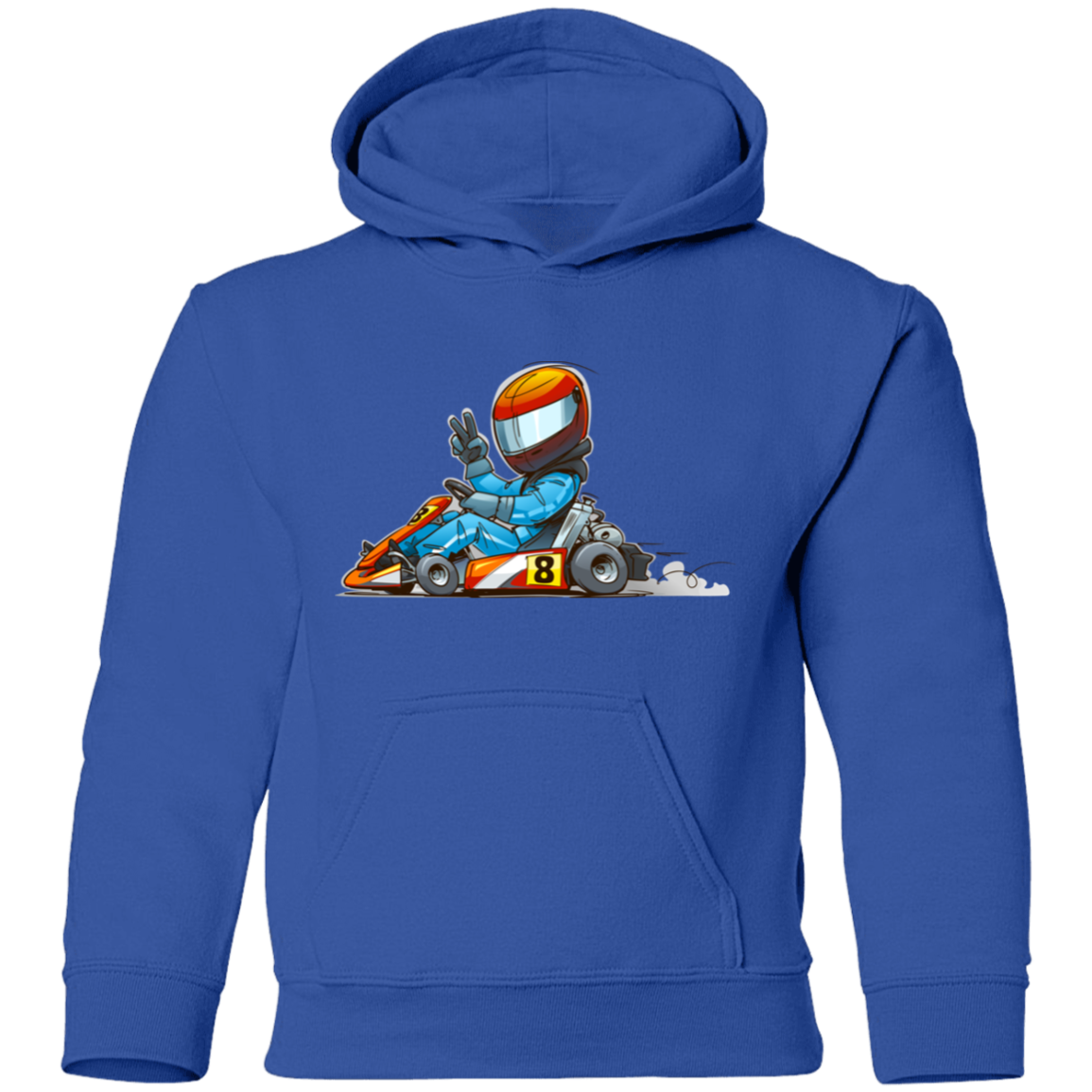 Go-Kart Cartoon Kids Hoodie