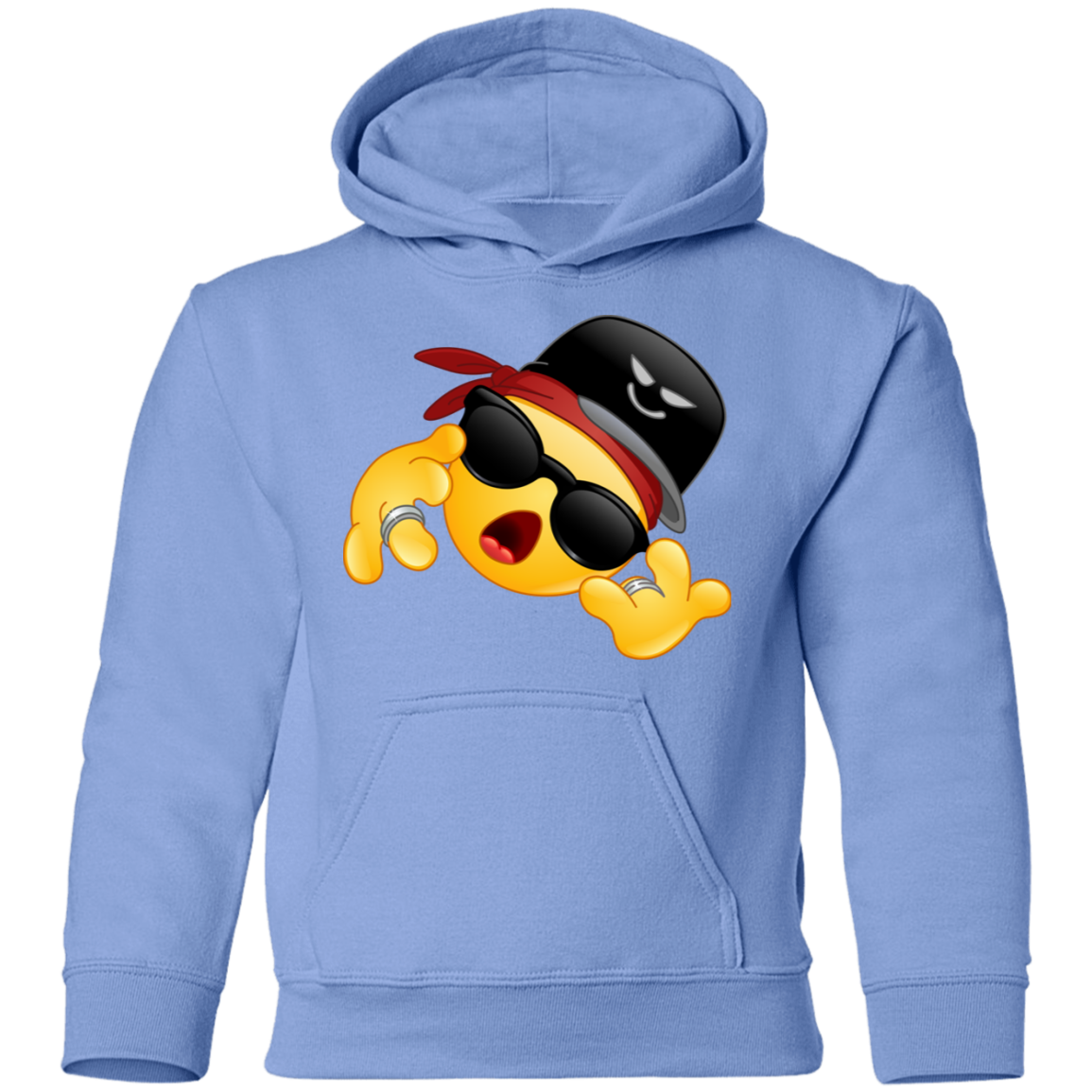 Cool Hip Hop Emoji Kids Hoodie