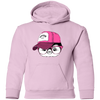 Hipster penguin Head Kids Hoodie