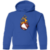 Fire Baseball Kids Hoodie