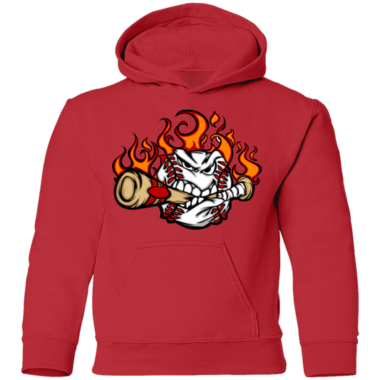 Baseball Biting Bat Kids Hoodie