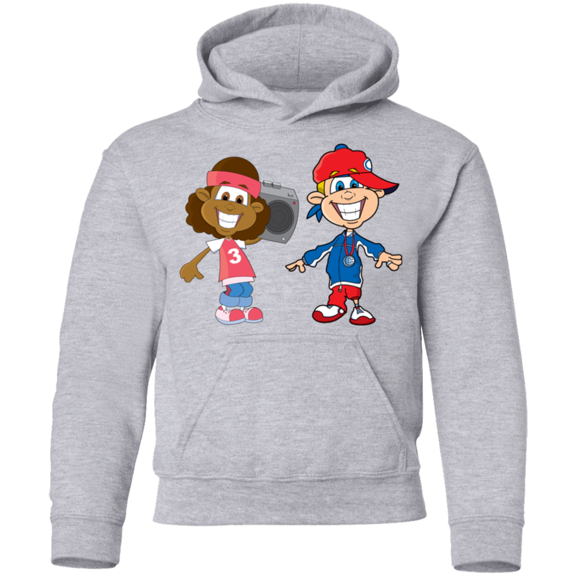 Hip Hop Cartoon Kids Hoodie