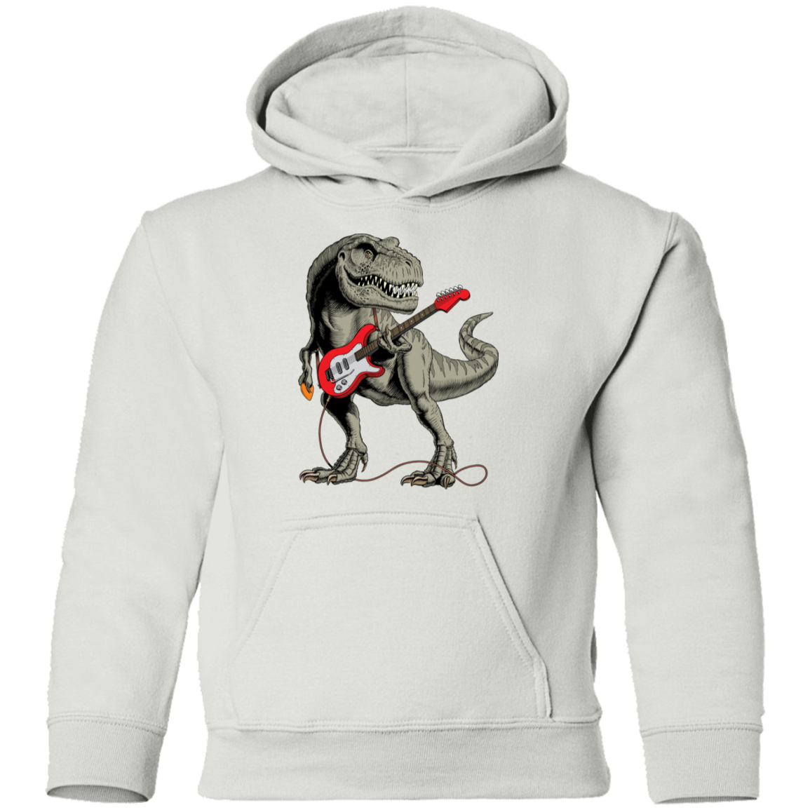 Dinosaur Guitar Kids Hoodie