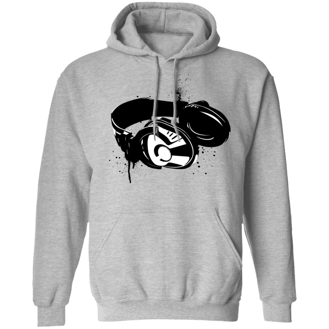 Black & White Headphones Hoodie