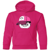 Hipster penguin Head Kids Hoodie