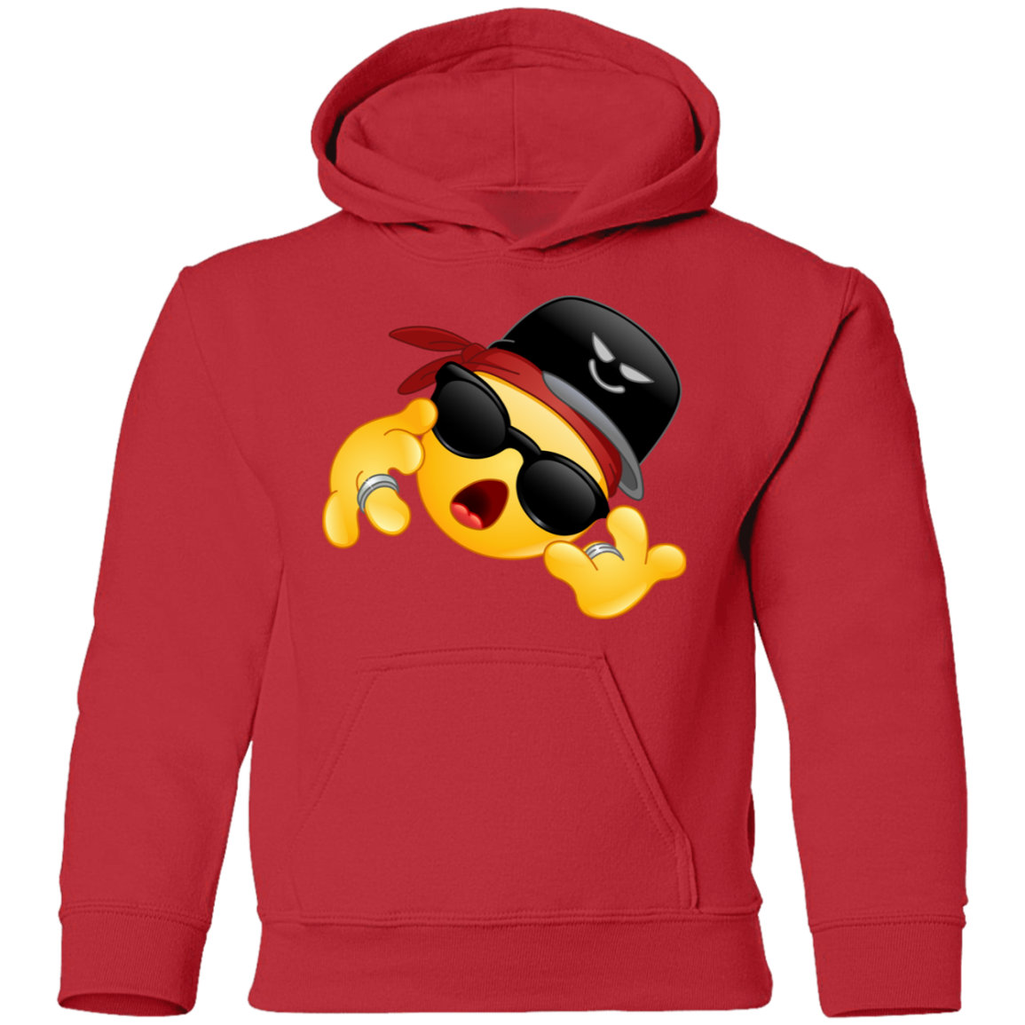 Cool Hip Hop Emoji Kids Hoodie