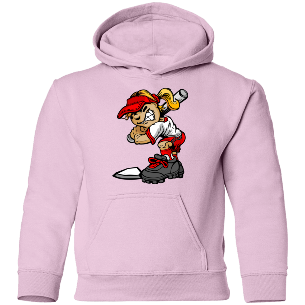 Softball Girl Kids Hoodie