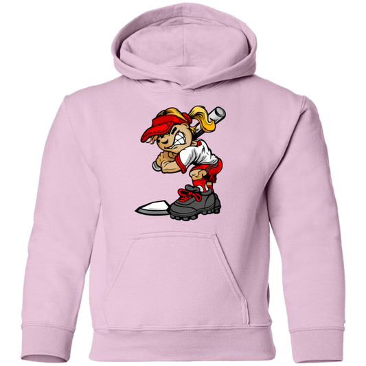 Softball Girl Kids Hoodie