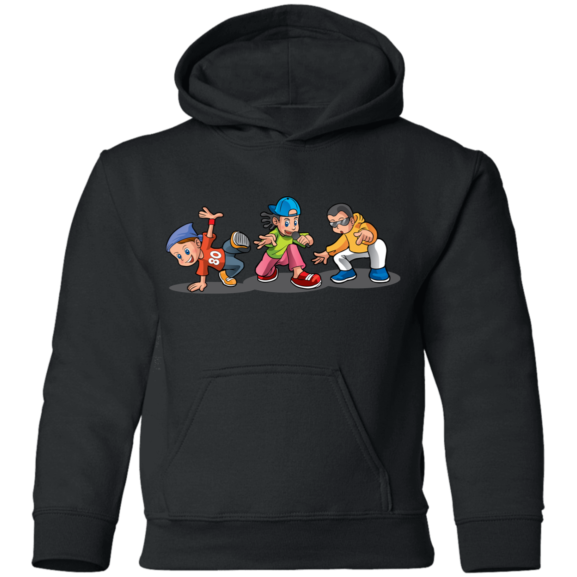 Hip Hop Cartoon Kids Hoodie