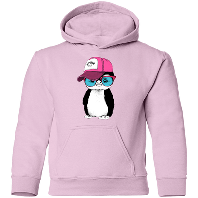 Hipster Penguin Kids Hoodie