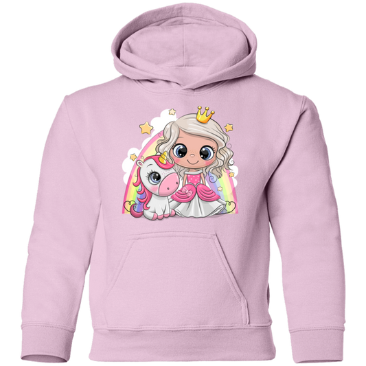 Unicorn Princess Cartoon Kids Hoodie