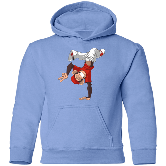 Monkey Hand Stand Kids Hoodie