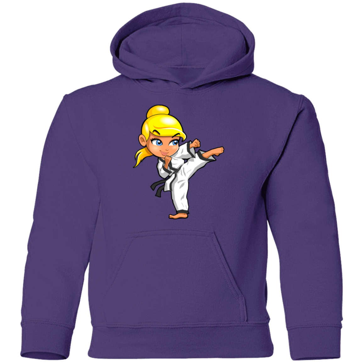 Karate Girl Kids Hoodie