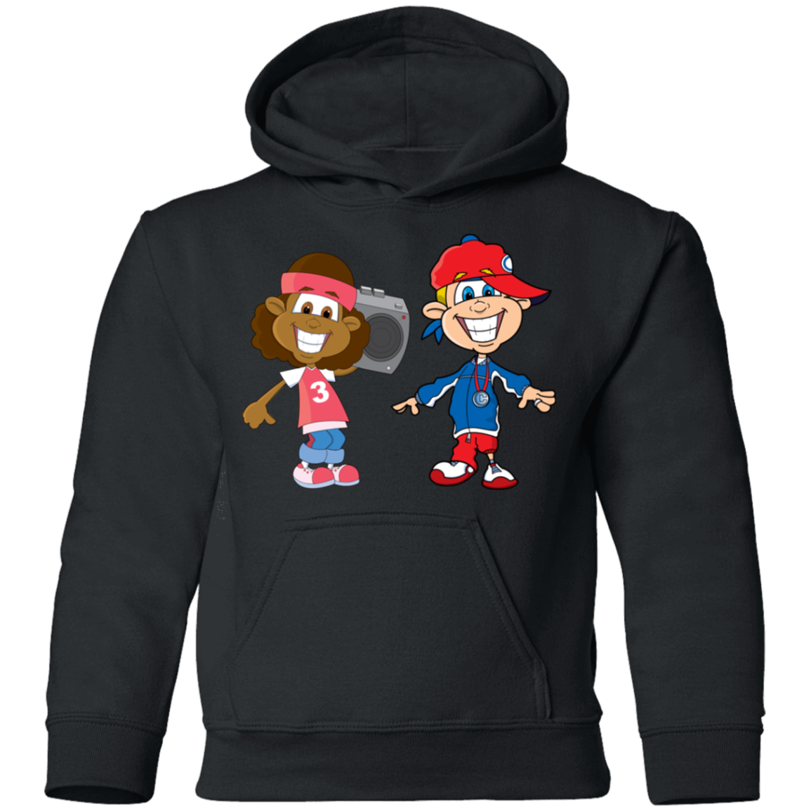 Hip Hop Cartoon Kids Hoodie