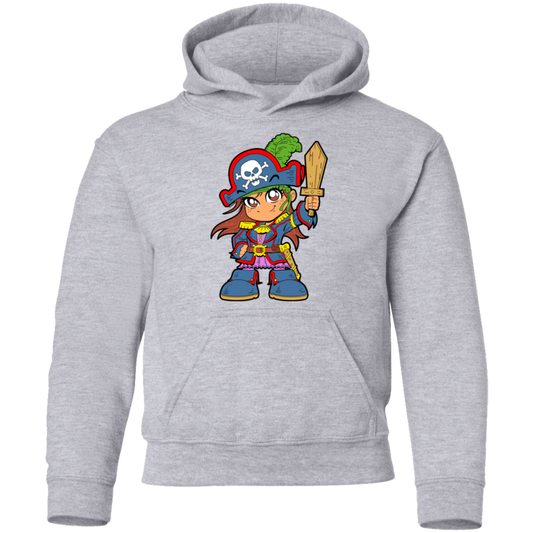 Pirate Girl Cartoon Kids Hoodie