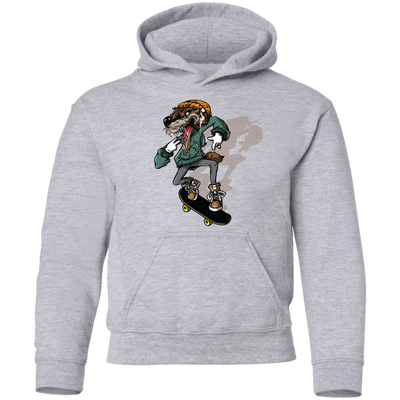 Skater Wolf Kids Hoodie