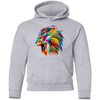 Colorful Abstract Lion Kids Hoodie